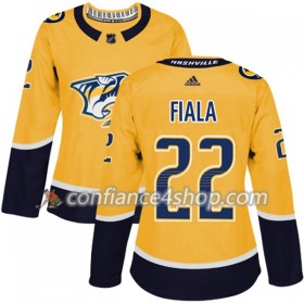Adidas Maillot de Hockey Nashville Predators Kevin Fiala 22 2017-2018 Or Authentic - Femme